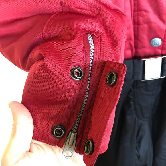 VTG 80s Inside Edge Mens S (Womens L) One Piece Snow Suit Red Black Retro Ski - Picture 5 of 13